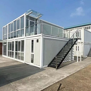 Casa contenedor extensible modular móvil prefabricada / Casa prefabricada Casa contenedor moderna de 20 pies