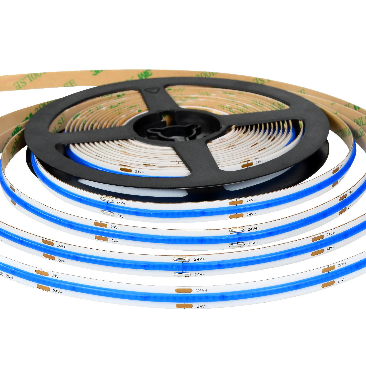 24V 12V COB LED Strip Light Waterproof 480LEDs 8mm