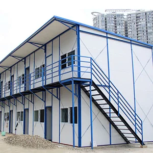 Customized Steel Structure Double Layer Prefab Building Small House