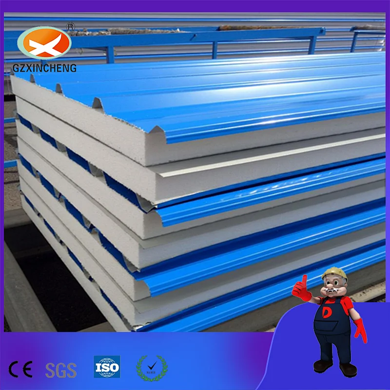 Color Steel EPS Roof Sandwich Panel for Outdoor Storage Shed