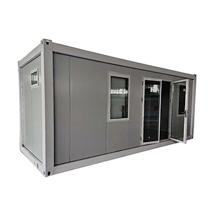 El paquete plano prefabricado portátil alberga la sala de aislamiento de contenedores plegables