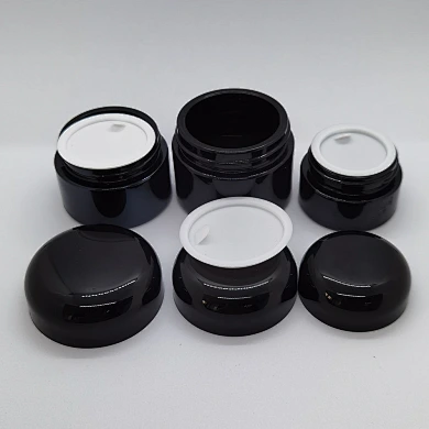 skin care glass jar