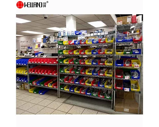 hardware store display rack and shelves