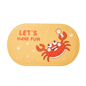 Custom rubber bath mat baby shower bath tub anti slip mat with printing