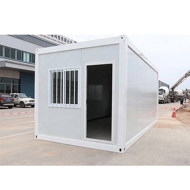 Casa modular prefabricada prefabricada del envase de la casa viva del envase del paquete plano de la oficina de los 20 pies