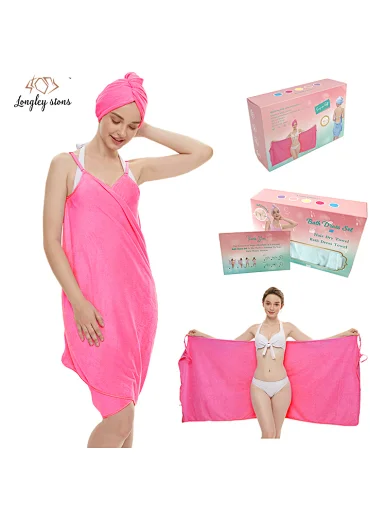 Amazon hot selling ladies bath towel  microfiber turban super absorbent