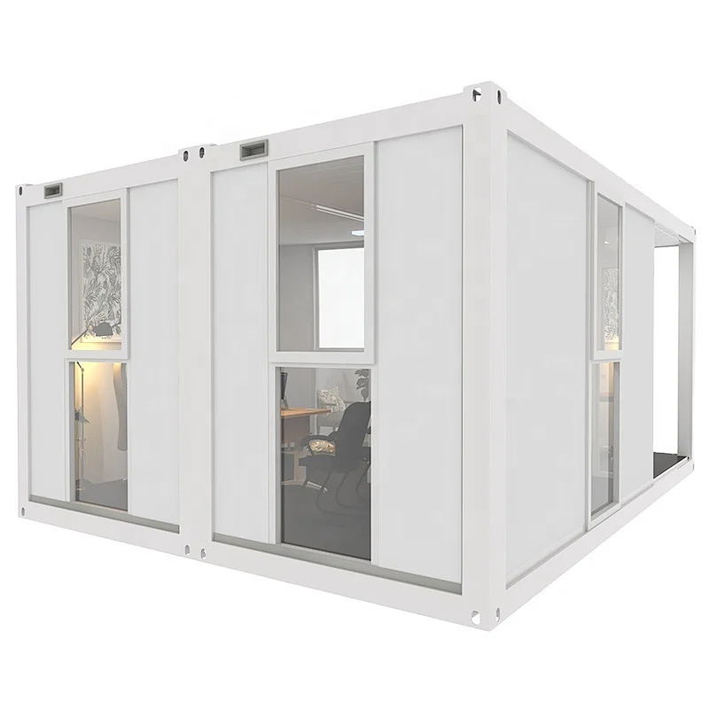 Wholesale new designs modern beautiful two bedrooms comfortable prefab container house homes