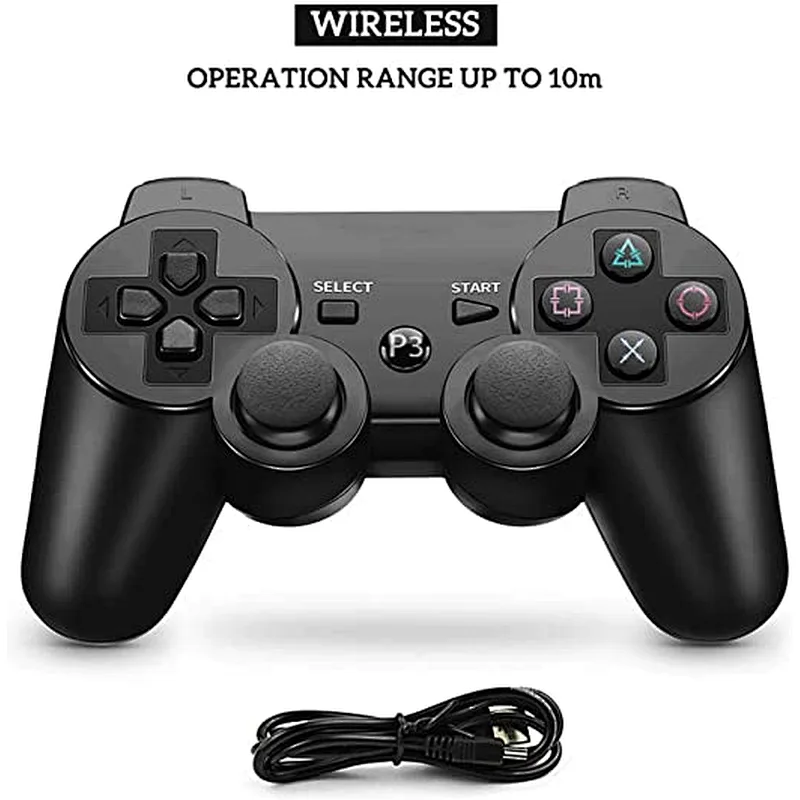 PS3 Controller Wireless Controller Gamepad Compatible with Sony Playstation 3
