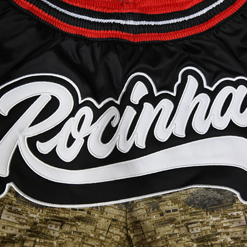 Custom embroidery basketball shorts with pockets mesh basketball jersey