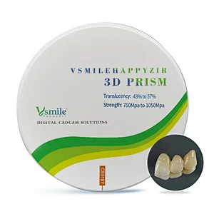 New 3D Prism Dental Zirconia Disc 98mm/95/d-shape Aesthetic Zirconium Disk For Open System