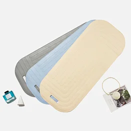 Rubber bath shower mat non slip silicone bathtub mat for tub bathroom with suction cups