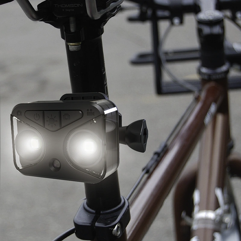 Waterproof Bike Camcorder with Bike Light Full HD 1080P Bike Motorcycle Helmet Sport Camera Video Recorder DV Camcorder