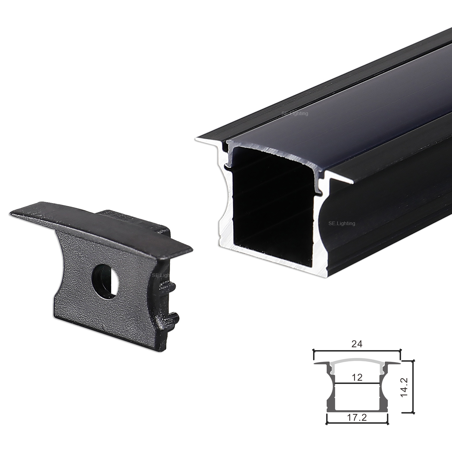 24x14mm LED Aluminum Profiles-A