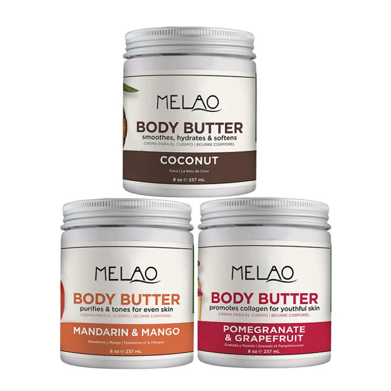 Body butter private label 100% natural whitening moisturizing beauty skin care