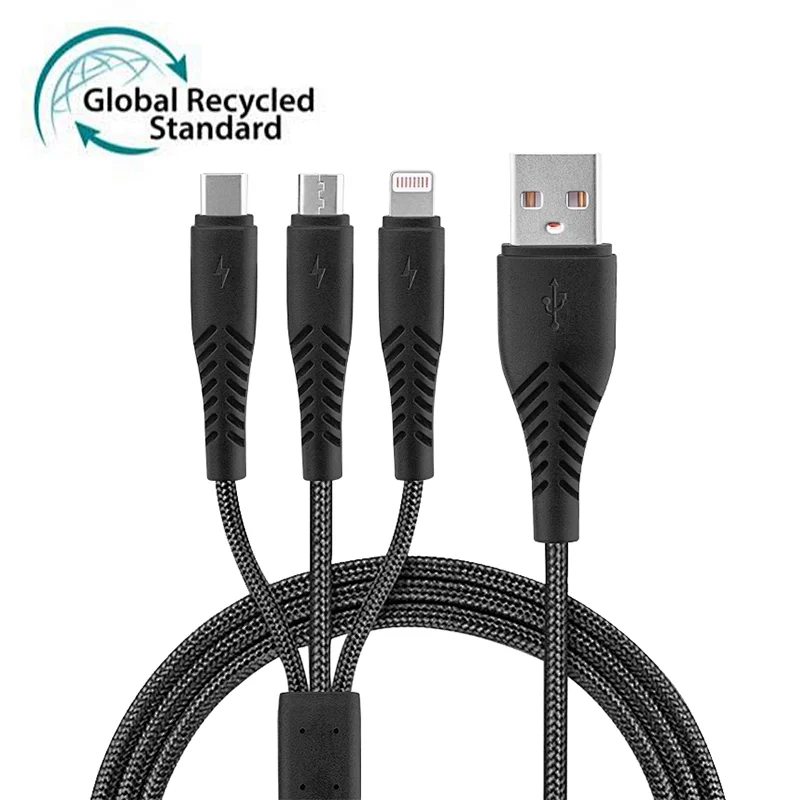 RPET Recycled Plastic braided USB cable