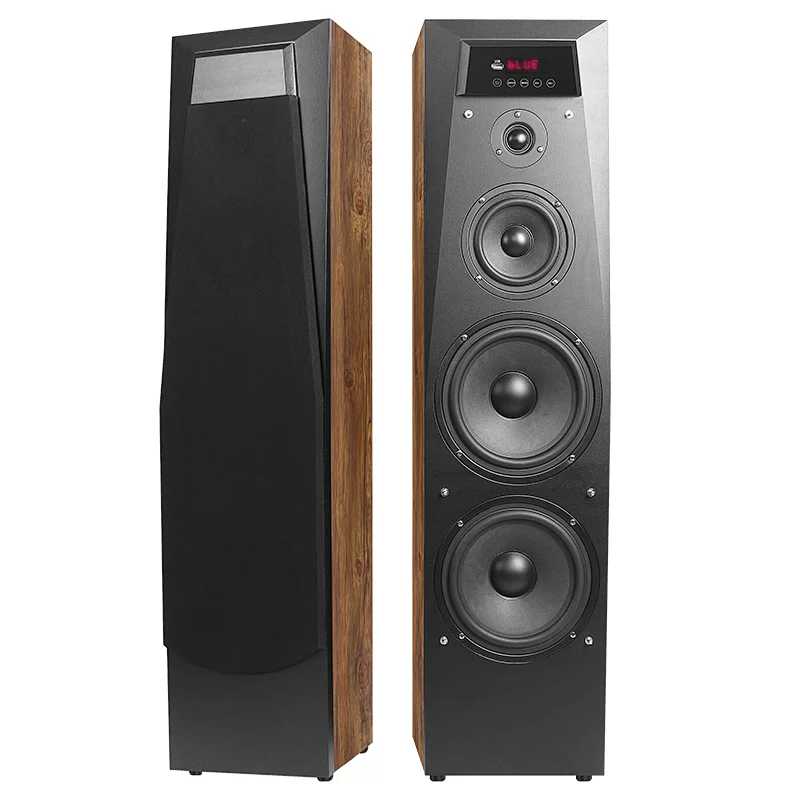HIFI 200W Tower Wooden Stereo Bluetooth Speaker
