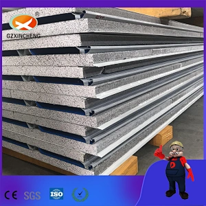 Panel sándwich de silicona de acero de color para sala limpia