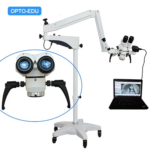 Operating Microscope, One Head 0~180°, Manual Step Zoom, 4.8x~16x, For Dental, ENT, Ophthalmology, Gynecology