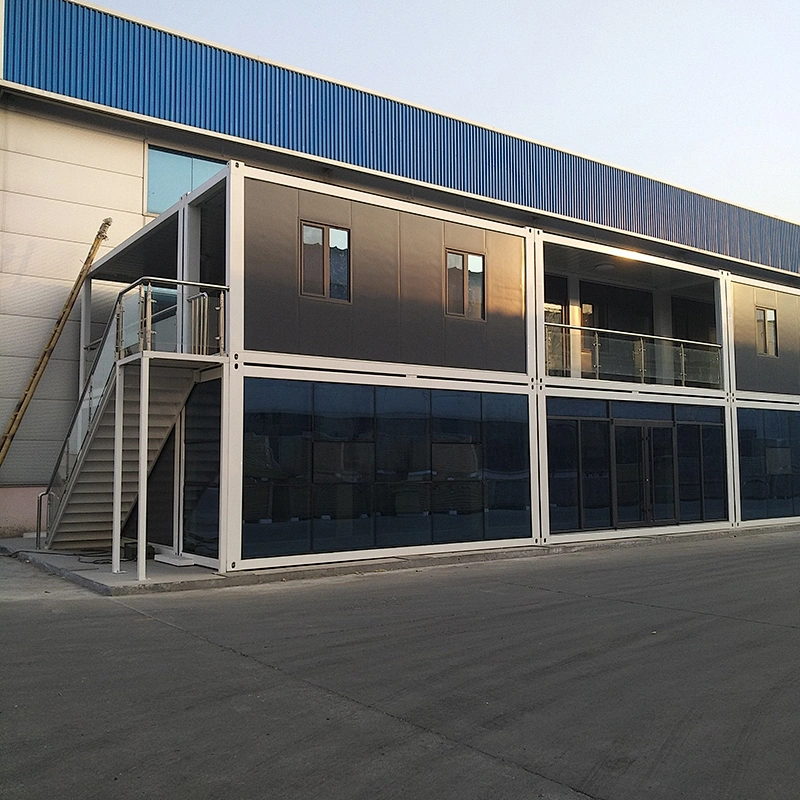High-end Business Style Black, Deep Grey Prefab Container House
