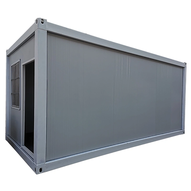 20ft white empty office container house movable luxury flat pack prefab container house