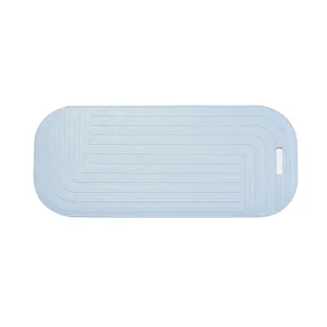 Rubber bath shower mat non slip silicone bathtub mat for tub bathroom with suction cups