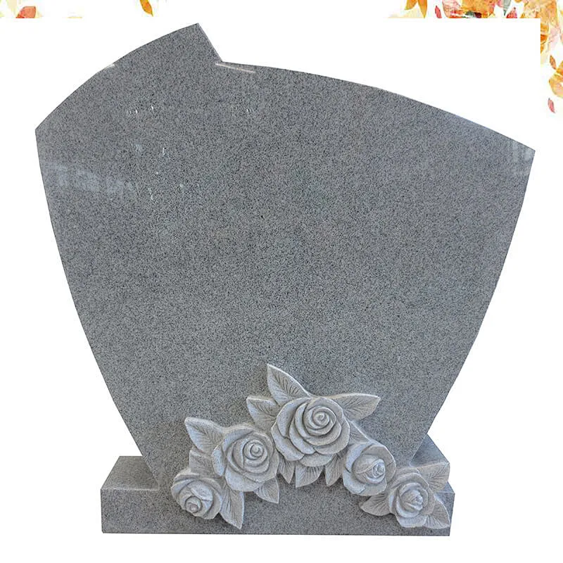 Rose carving Chinese tombstone supplier