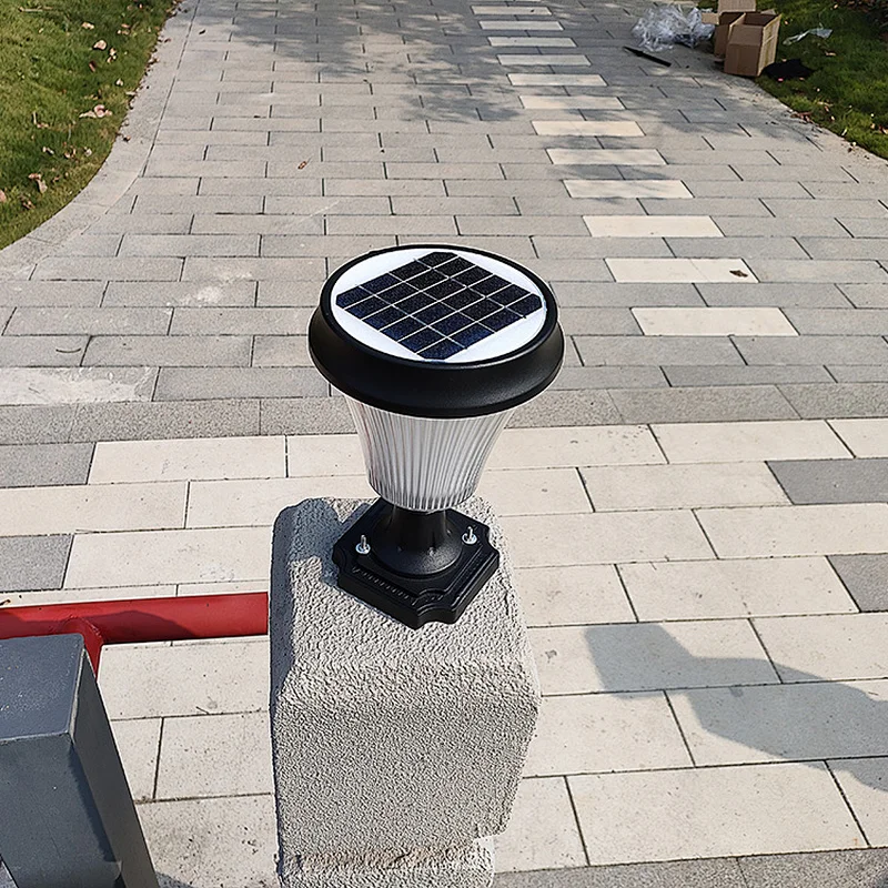 Dove Series Outdoor Solar Lamp Post Light With Stable Mount Base, 3CCT Selectable Solar Post Lights Outdoor Die Cast Aluminum With Optical PC Lens, Solar Pillar Light For Gate Column, Driveway