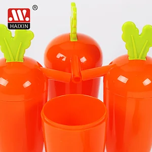4pcs/6pcs ice-lolly traditional carrot pop plastic stick big long mouth cap molds  maker