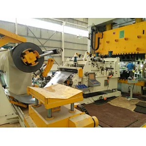LNCF8 series 3 in 1 Uncoiler Straightener Feeder with coil car