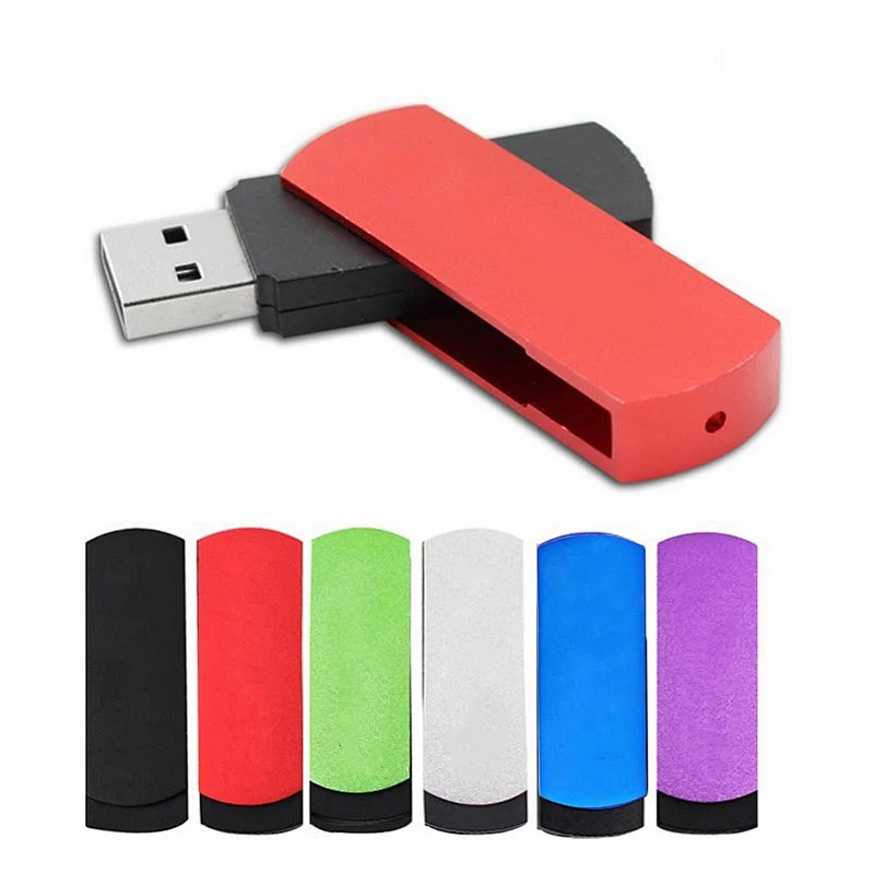 Free Spin Small Fast USB Flash Drive With Custom Logo Green Thumb Drive Portable Pen Drive