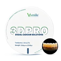 3D Plus Multilayer zirconia disc for dental lab 98mm zirconia block compatiable open CADCAM Milling System Roland,Sirona,VHF,Wieland