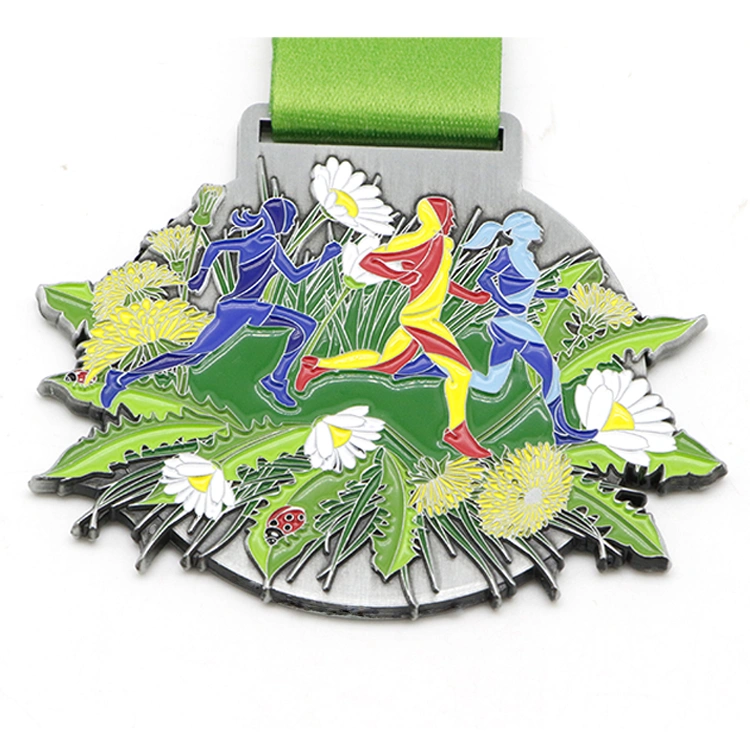Springtime running medal