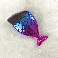 Asianail Cosmetic Mermaid spade Makeup Brush Fish Scale Fishtail Brushes