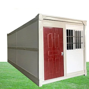 Folding container house prefab shipping modular office steel building office cafe low cost China easy assembly home