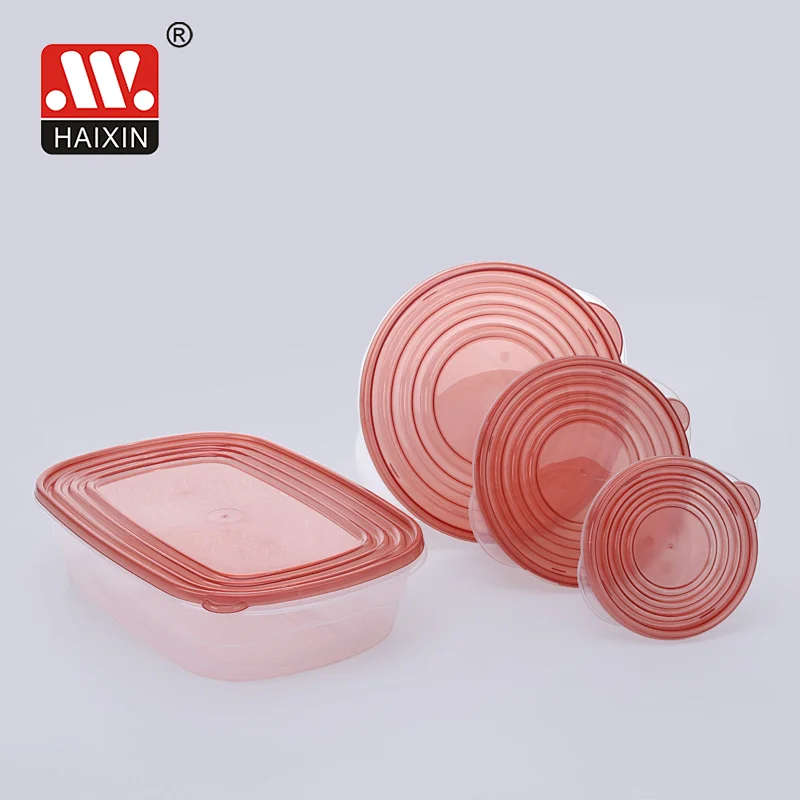 4.2L Freezer Safe Large Square Stackable Deli Containers with Lid
