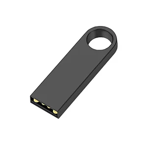 Fashion Key Ring Aluminum Polished Rose Gold Flash Drive Large Capacity USB Memory Stick With Customized Logo