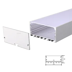 75x35mm LED Aluminum Profiles