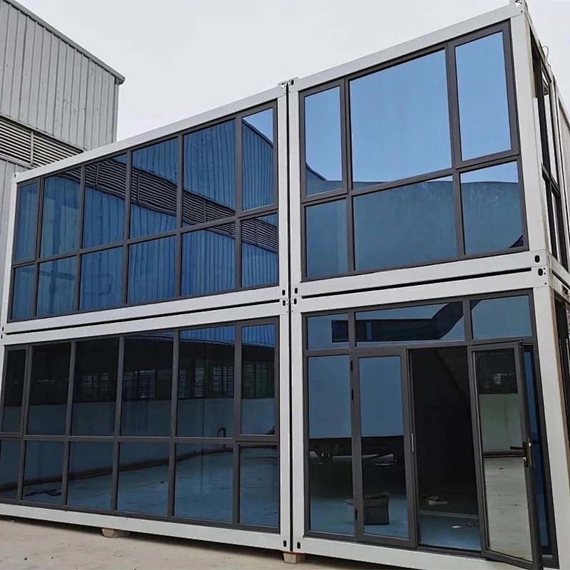 Casa prefabricada modular modificada para requisitos particulares del envase del edificio del campo de dos pisos