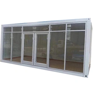 Cheap Prefabricated Modular with Glass Wall Container House