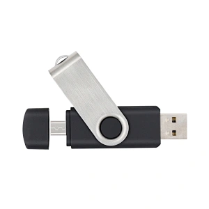 Widely Compatible USB 2.0 Interface Pen Drive Metal Swivel USB For Phone With High Quality Flash Chips