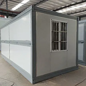 Contenedor plegable casa prefabricada envío modular oficina edificio de acero oficina café bajo costo China fácil montaje hogar