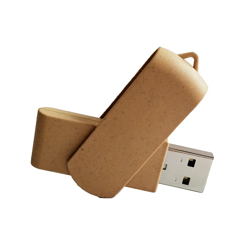 Environmental Twister U Disk Fast Transmission Biodegradable Swing USB Flash Drive With Wide Compatibility