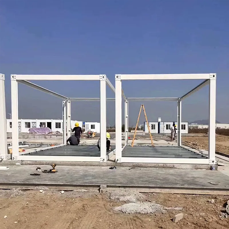 Estructura de acero de la casa prefabricada del edificio de oficinas del envase completamente amueblado
