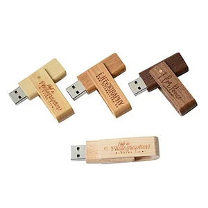 Real Unique Custom Logo Wooden USB Drive High Speed Portable Custom USB Drives China