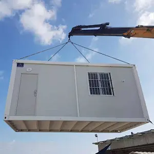 Estructura de acero de la casa prefabricada del edificio de oficinas del envase completamente amueblado