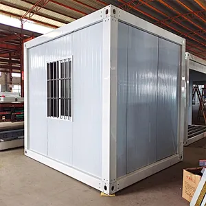 Double Door, Sliding or Double Push Door, Two or Four Window Prefab Container House