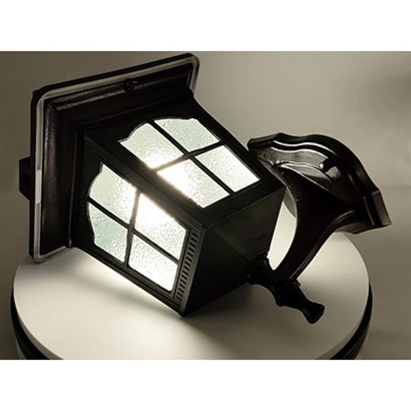 Goldsuno 3CCT Solar Vintage Wall Lamp Outdoor 400 Lumens Wall-Mounted Landscape for Garden Fence Yard Lamps