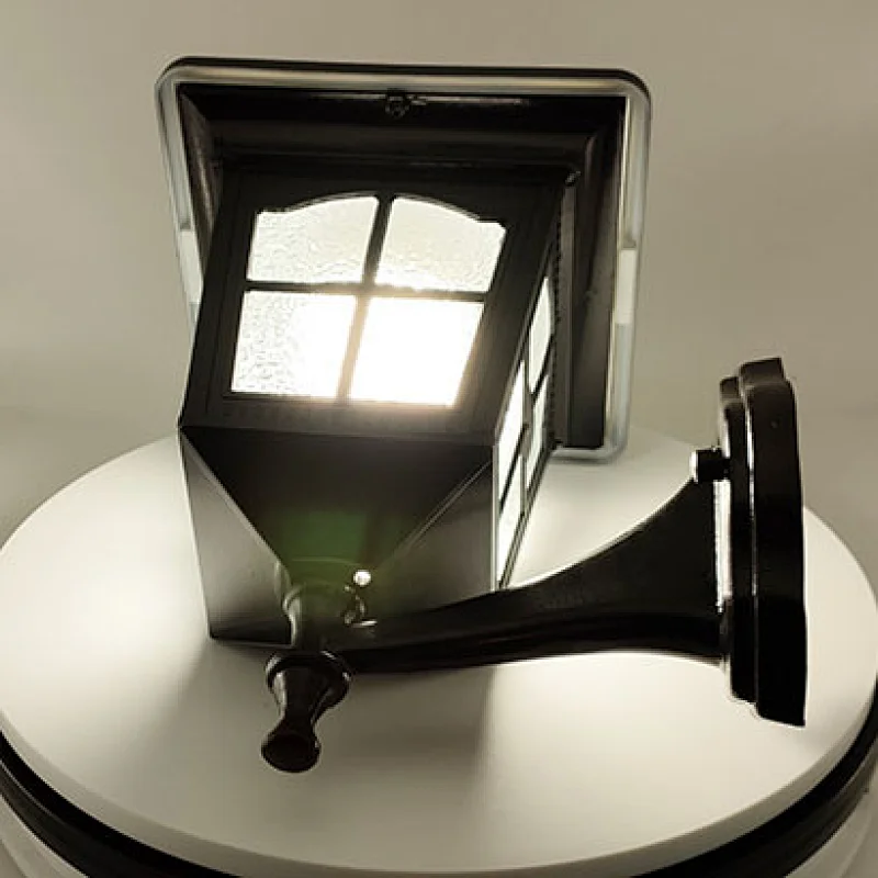 Goldsuno 3CCT Solar Vintage Wall Lamp Outdoor 400 Lumens Wall-Mounted Landscape for Garden Fence Yard Lamps