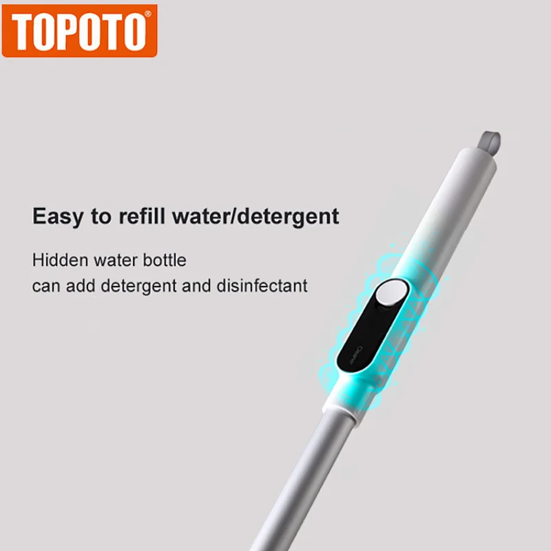 TOPOTO New Design Made in China Lazy Cleaning Microfiber Spray Mop, Lazy Healthy Water Aluminum Spray Mop