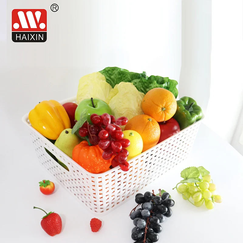 PP rectangular 10L basket multipurpose use plastic hollow basket